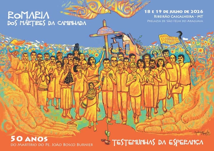 RIBEIRÃO CASCALHEIRA, MT - 8ª Romaria dos Mártires da Caminhada faz memória aos 50 anos do martírio do padre João Bosco Burnier